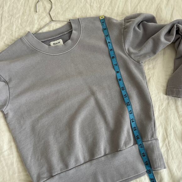 MADEWELL x Karen Walker® Garment-Dyed Sweatshirt Purple Size XS - Picture 12 of 13